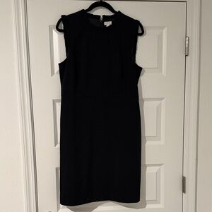 J. Crew Classic Black Midi Dress